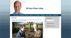 Desktop Screenshot of peterlilley.co.uk