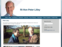 Tablet Screenshot of peterlilley.co.uk